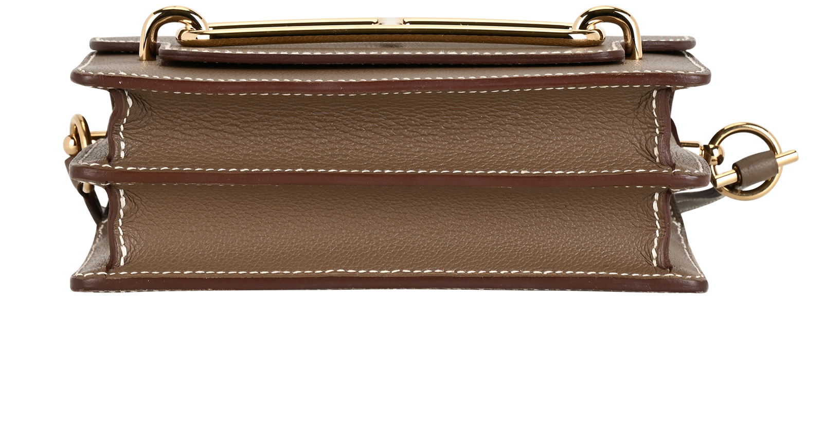 Roulis Shoulder Bag In Evercolor Etoupe, &pound;5,500, Handbags, Taupe, Leather, Top view